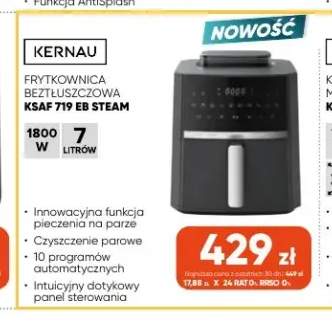 Frytkownica beztłuszczowa Ksaf 719 Eb Steam Kernau