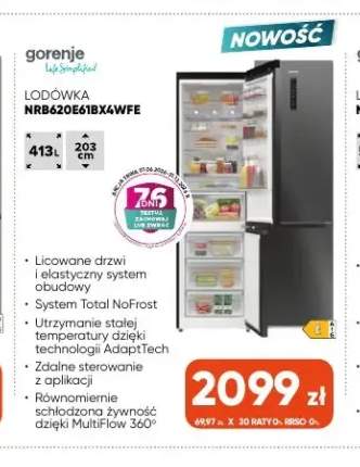 Lodówka NRK620E61BX4WFE Gorenje