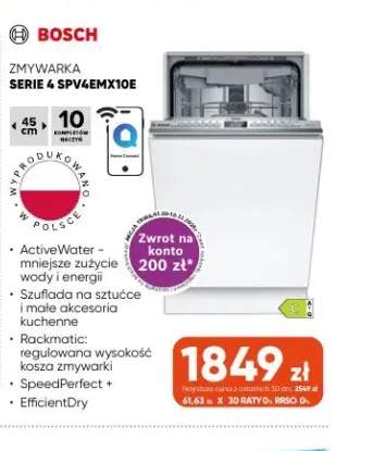 Zmywarka Serie 4 SPV4EMX10E Bosch