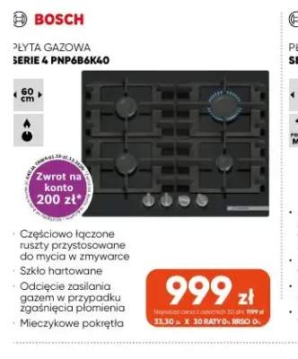 Płyta gazowa Serie 4 PNP6B6K40 Bosch
