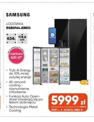 Lodówka RS80F64JEBEO Samsung