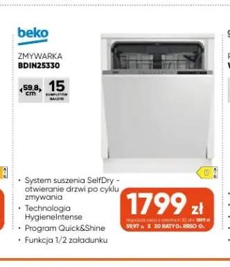 Zmywarka BDIN25330 Beko
