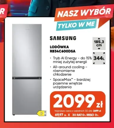 Lodówka RB34C600DSA Samsung