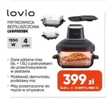 Frytkownica beztłuszczowa LVAF003BK Lovio