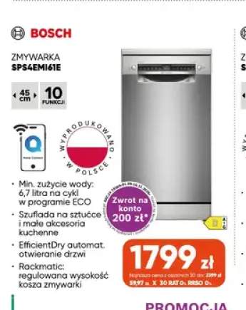 Zmywarka SPS4EMI61E Bosch