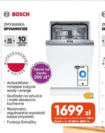 Zmywarka SPV4HMX10E Bosch