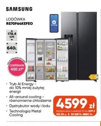 Lodówka RS70F64KEFEO Samsung