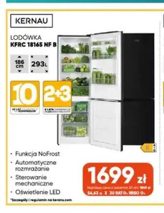 Lodówka Kernau Kfrc 18165 Nf B