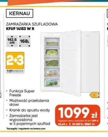 Zamrażarka szufladowa Kernau Kfuf 14153W R