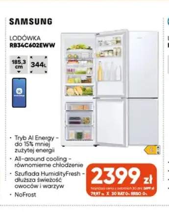 Lodówka Samsung RB34C602EWW