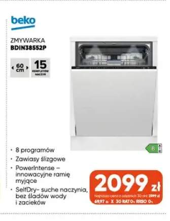 Zmywarka BDIN38552P Beko