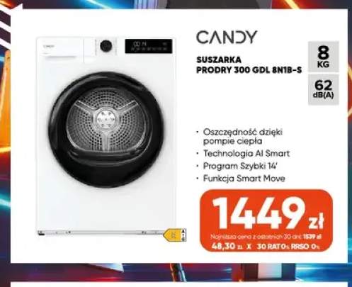 Suszarka ProDry 300 Gdl 8N1B-S Candy